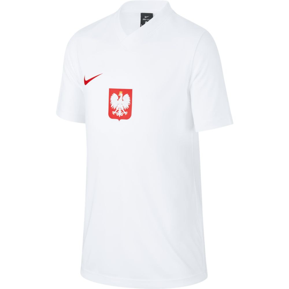 Nike Pologne T-shirt Breathe 2020 Junior M White / Sport Red