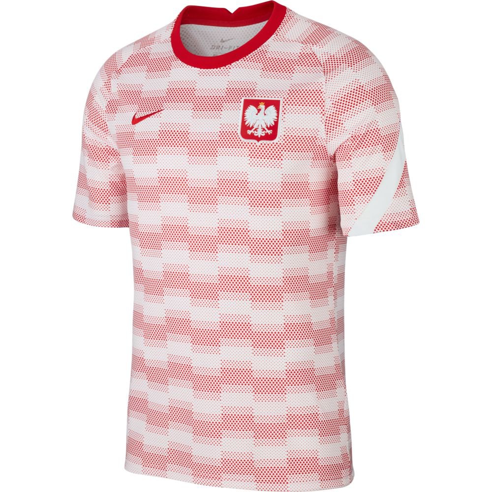 Nike Pologne T-shirt Breathe 2020 L White / White / Sport Red