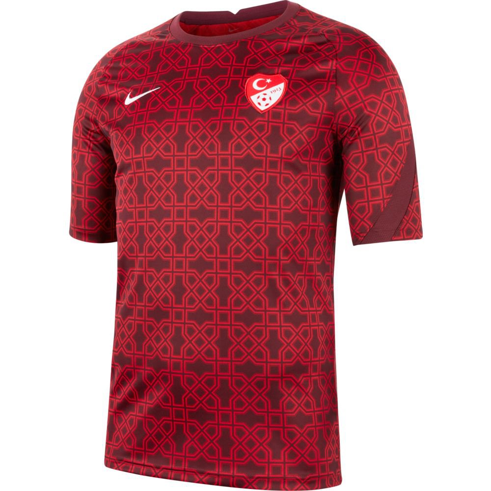 Nike Turquie T-shirt Breathe 2020 L Gym Red / Night Maroon / White