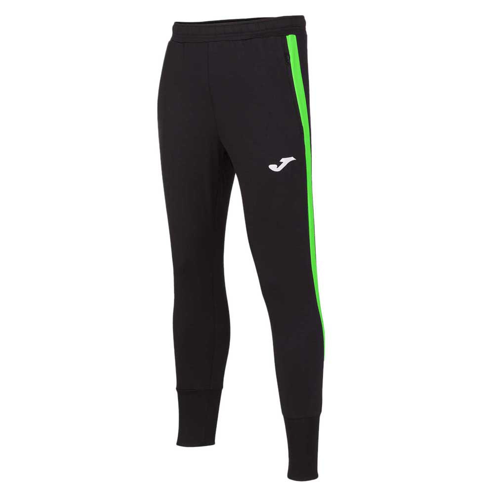 Joma Pantalons Longs Advance S Black / Green Fluor