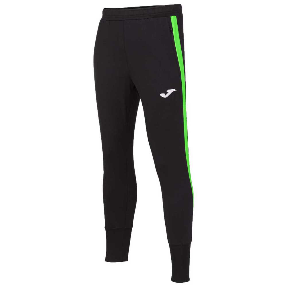 Joma Pantalons Longs Advance 7-8 Years Black / Green Fluor