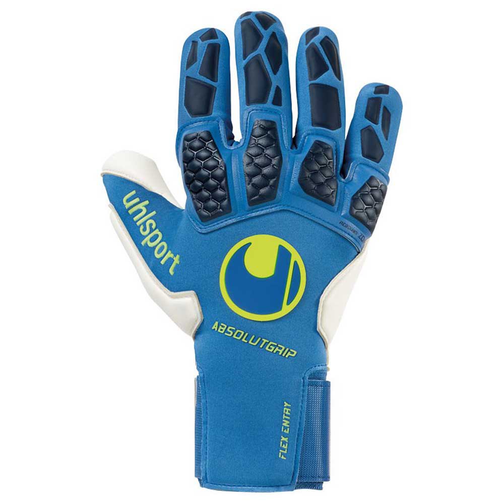 Uhlsport Hyperact Absolutgrip Reflex Goalkeeper Gloves Bleu 8