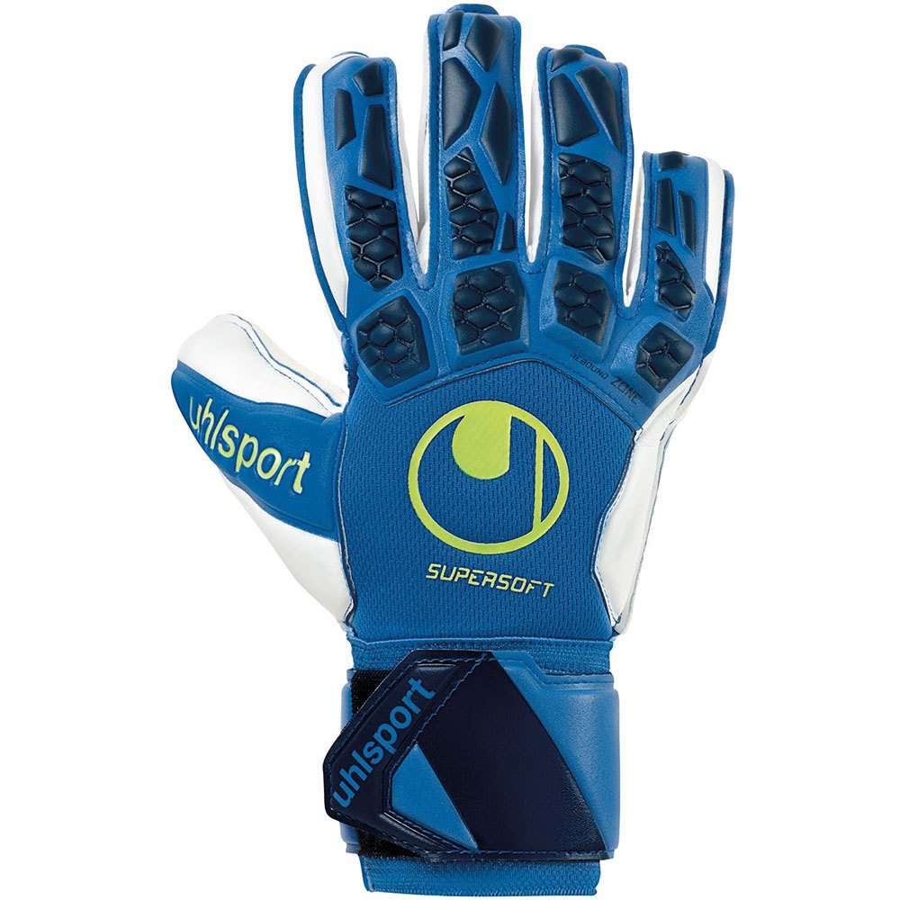 Uhlsport Hyperact Supersoft Goalkeeper Gloves Bleu 11