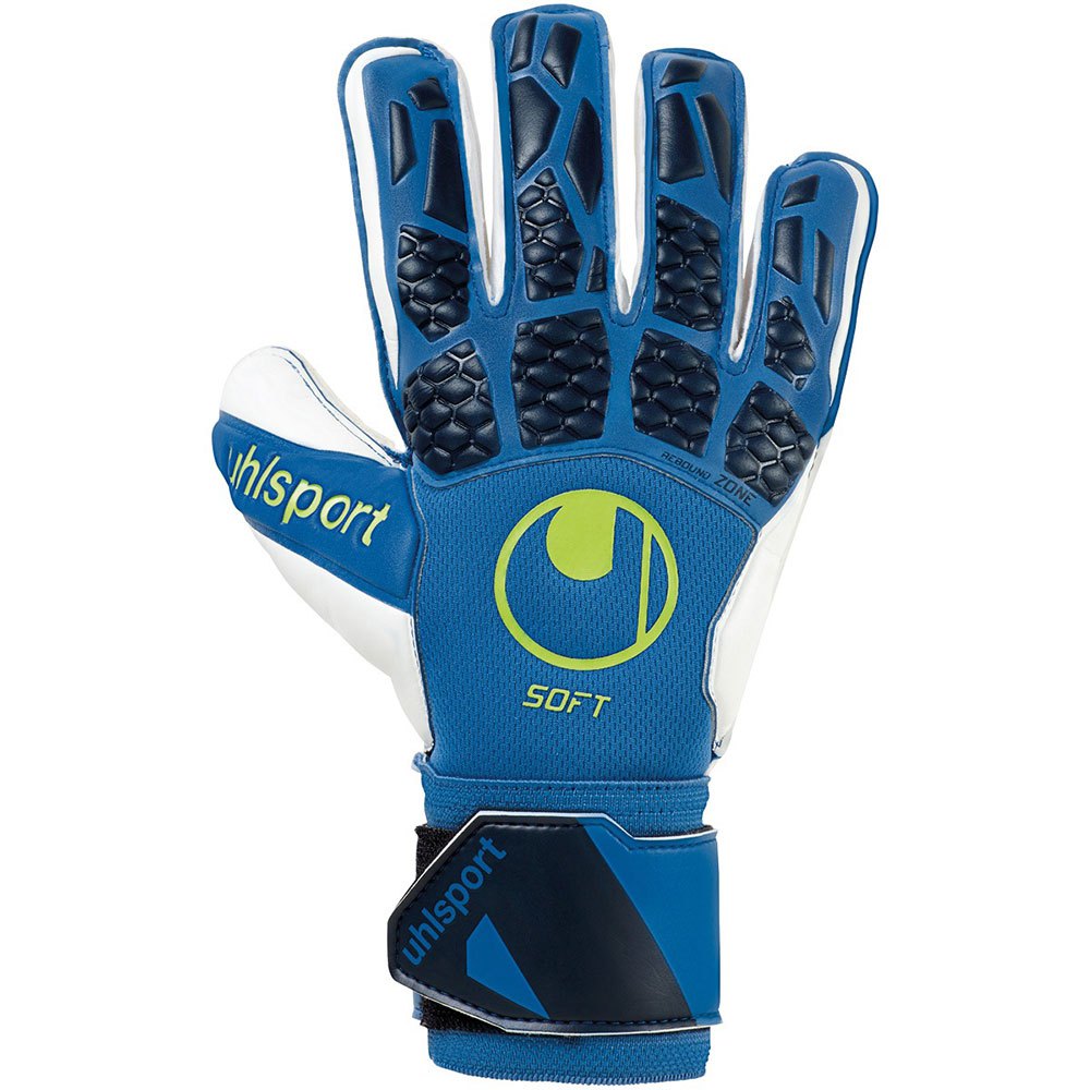 Uhlsport Hyperact Soft Pro Goalkeeper Gloves Bleu 9.5