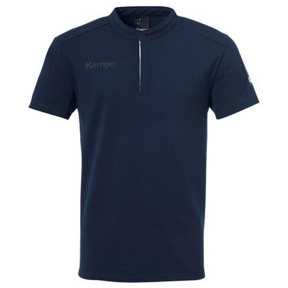 Kempa Status Short Sleeve Polo Shirt Bleu XL