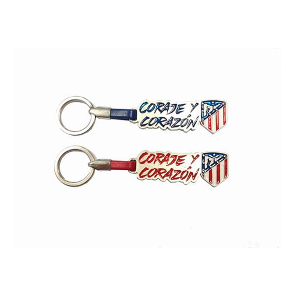 Seva Import Atletico Madrid Heart And Courage Key Ring Multicolore