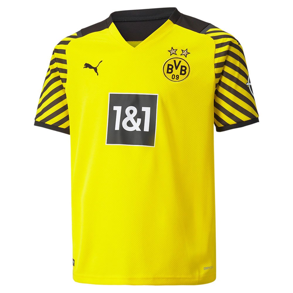 Puma Accueil Borussia Dortmund 21/22 Junior T-shirt 128 cm Cyber Yellow / Puma Black