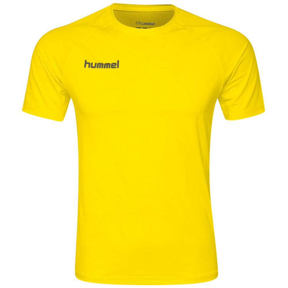 Hummel First Performance Short Sleeve T-shirt Jaune XL
