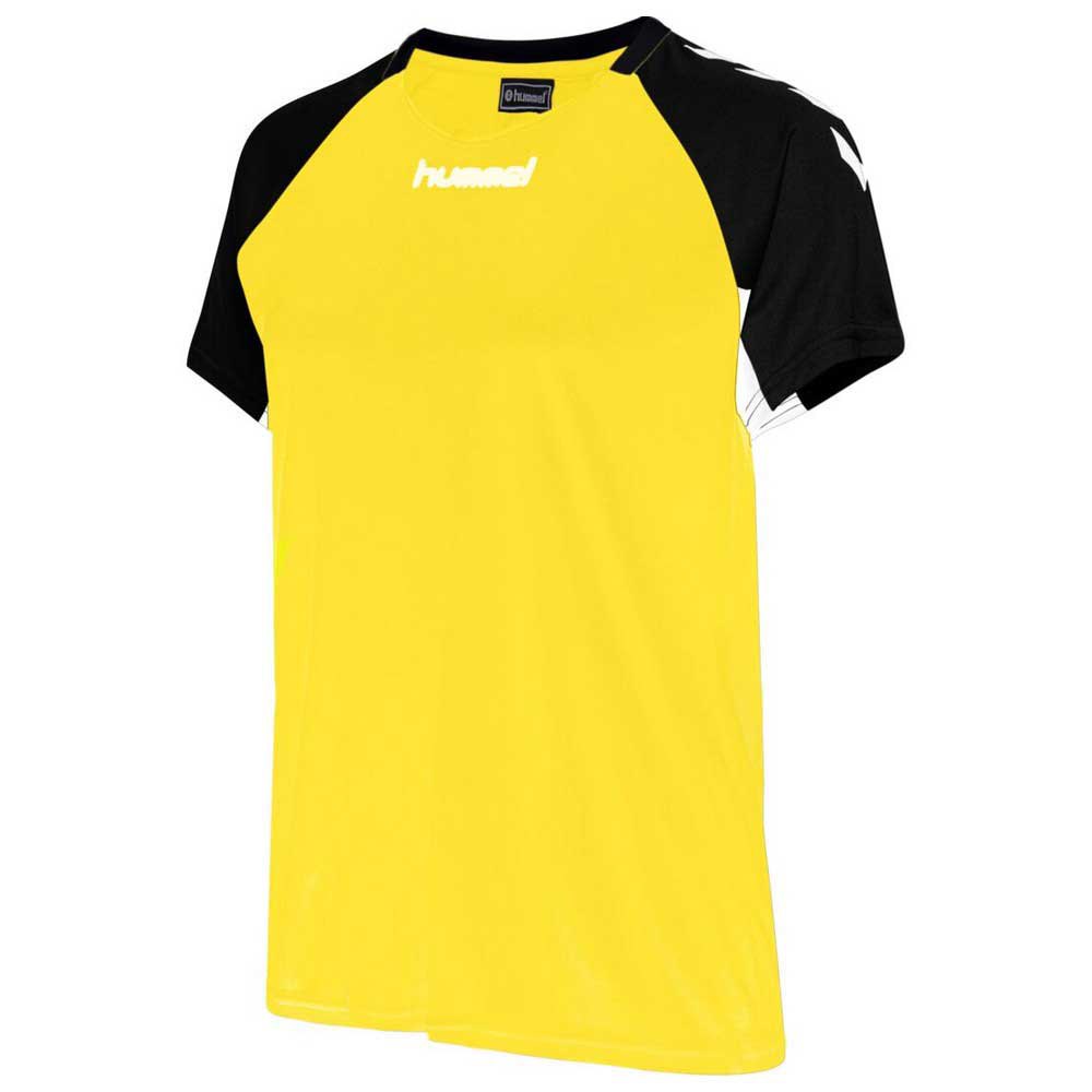 Hummel Core Volley Stretch Short Sleeve T-shirt Jaune,Noir S Femme