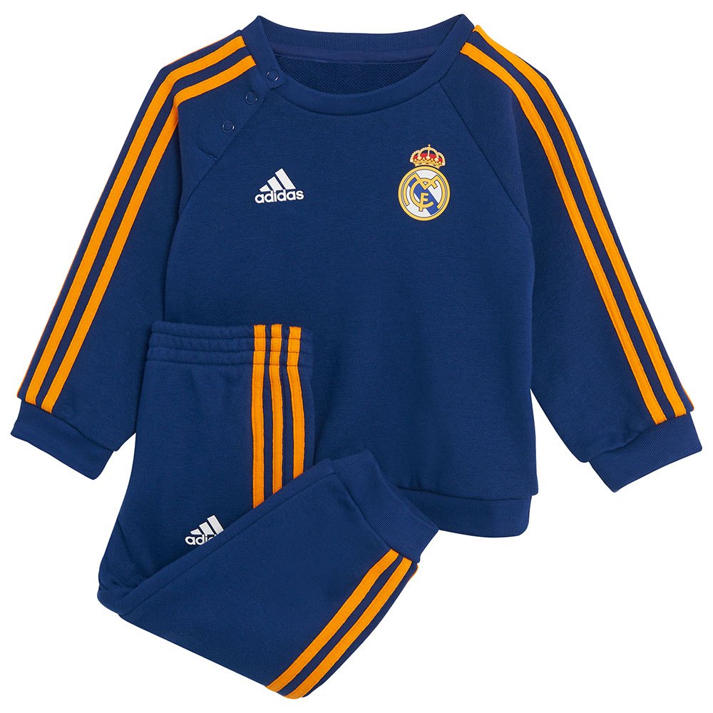 Adidas Real Madrid 21/22 3 Rayures Bébé Joggeur 92 cm Victory Blue / White / Lucky Orange
