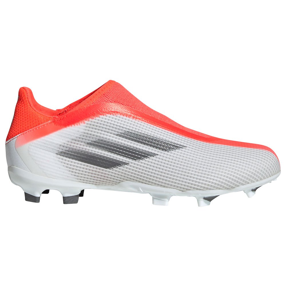 Adidas Chaussures Football X Speedflow.3 Ll Fg EU 31 Ftwr White / Iron Metalic / Solar Red