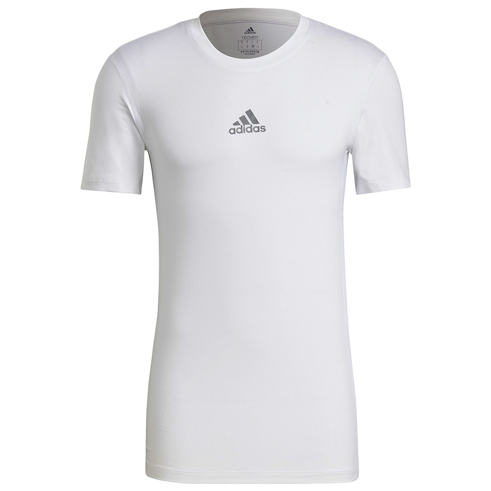 Adidas Tech-fit Short Sleeve T-shirt Blanc 2XL / Regular