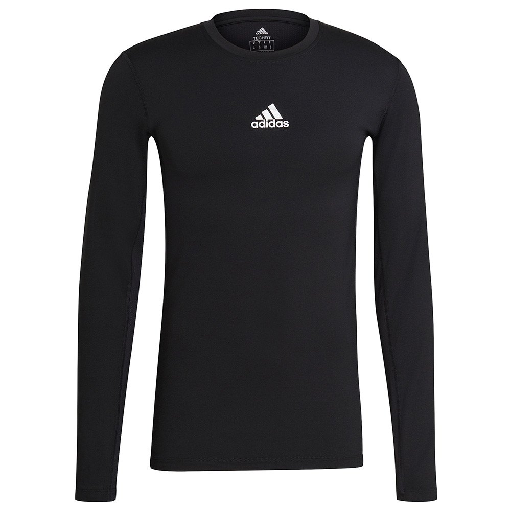 Adidas Tech-fit Long Sleeve T-shirt Noir 2XL / Regular