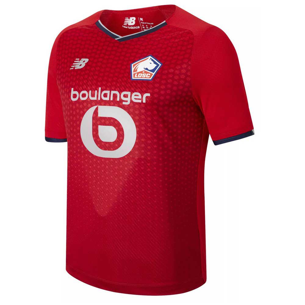 New Balance Losc Lille 21/22 Home Junior Short Sleeve T-shirt Rouge S