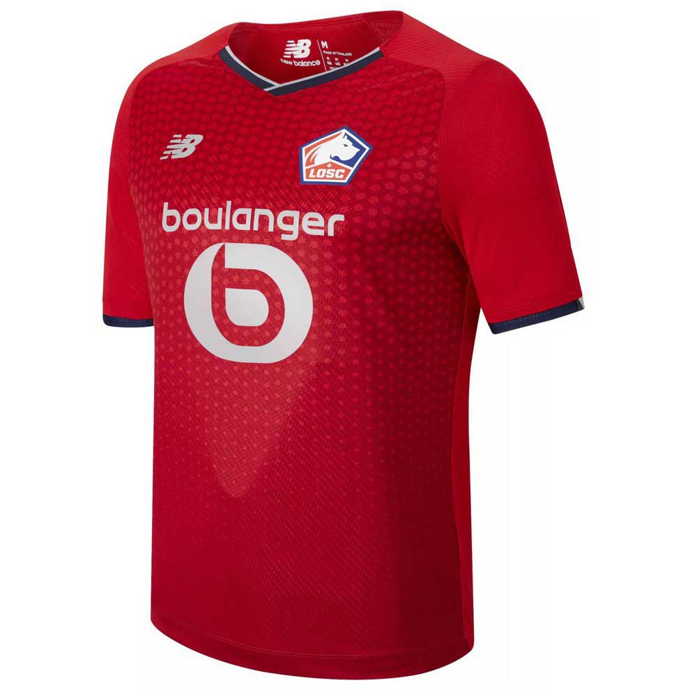 New Balance Losc Lille 21/22 Home Short Sleeve T-shirt Rouge XL
