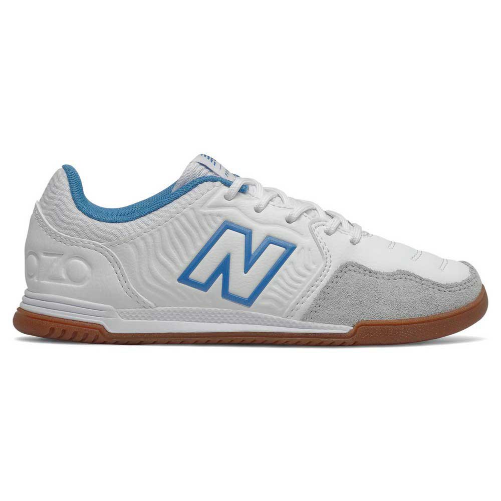 New Balance Chaussures De Football En Salle Larges Audazo V5+ Command In EU 34 1/2 White
