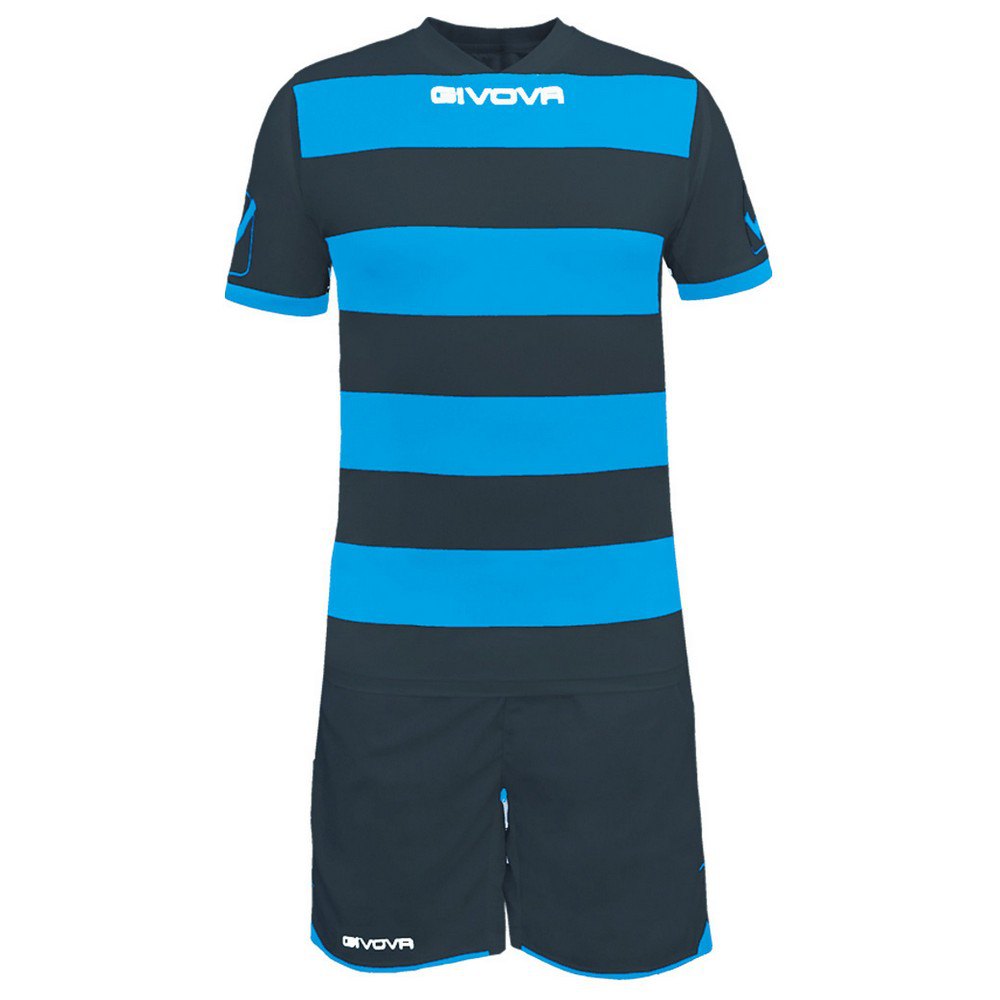 Givova Rugby Set Bleu,Gris M Homme