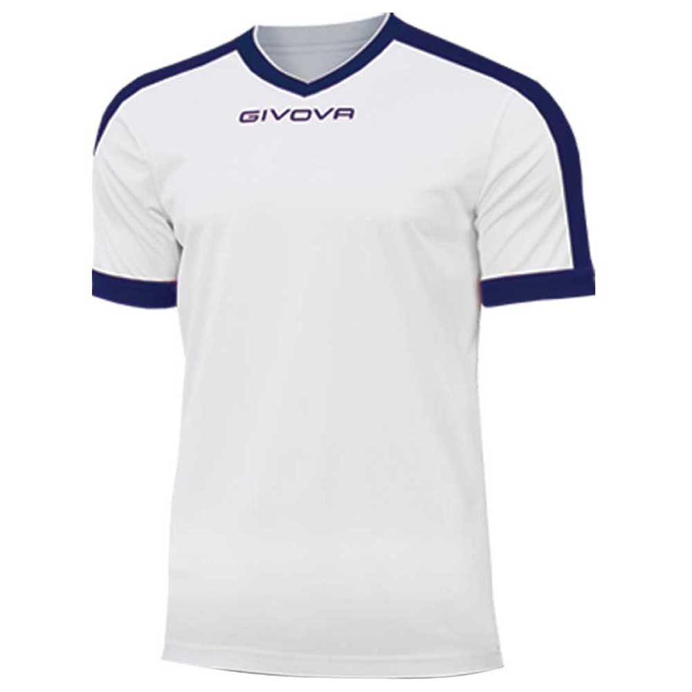 Givova T-shirt à Manches Courtes Revolution 10-12 Years White / Blue