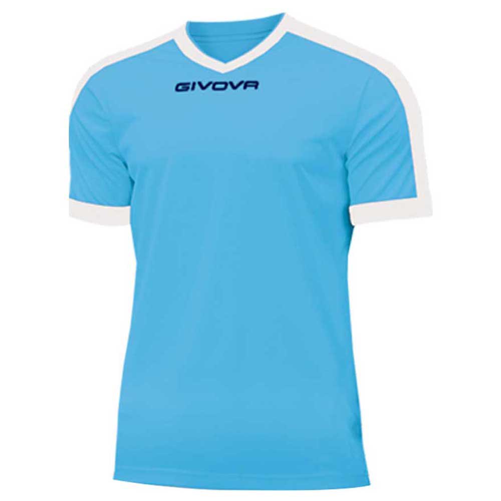 Givova T-shirt à Manches Courtes Revolution XL Blue Sky / White