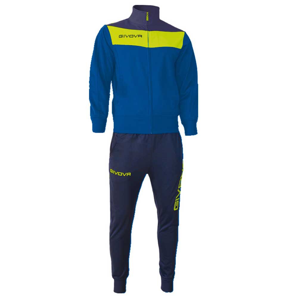 Givova Campo Fluo Track Suit Bleu L Homme