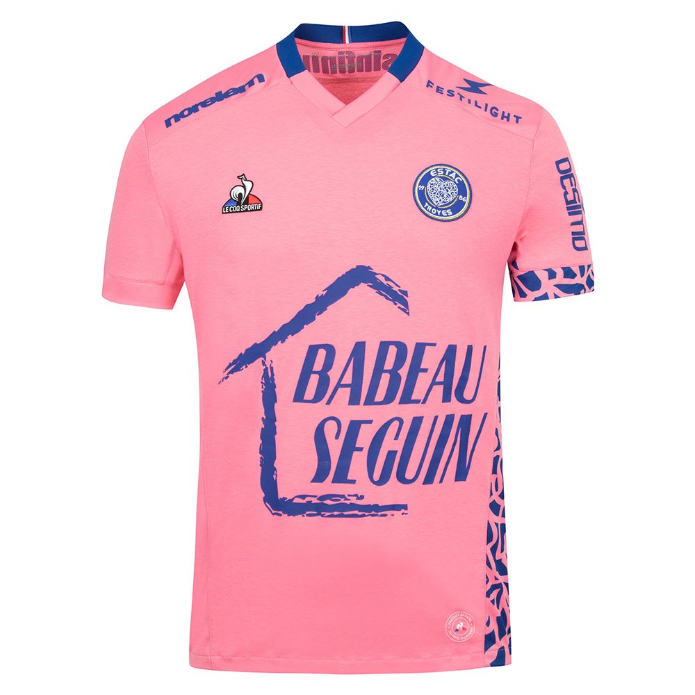Le Coq Sportif T-shirt Du Troisième Sponsor Estac L Pink Carnation / Sky Captain