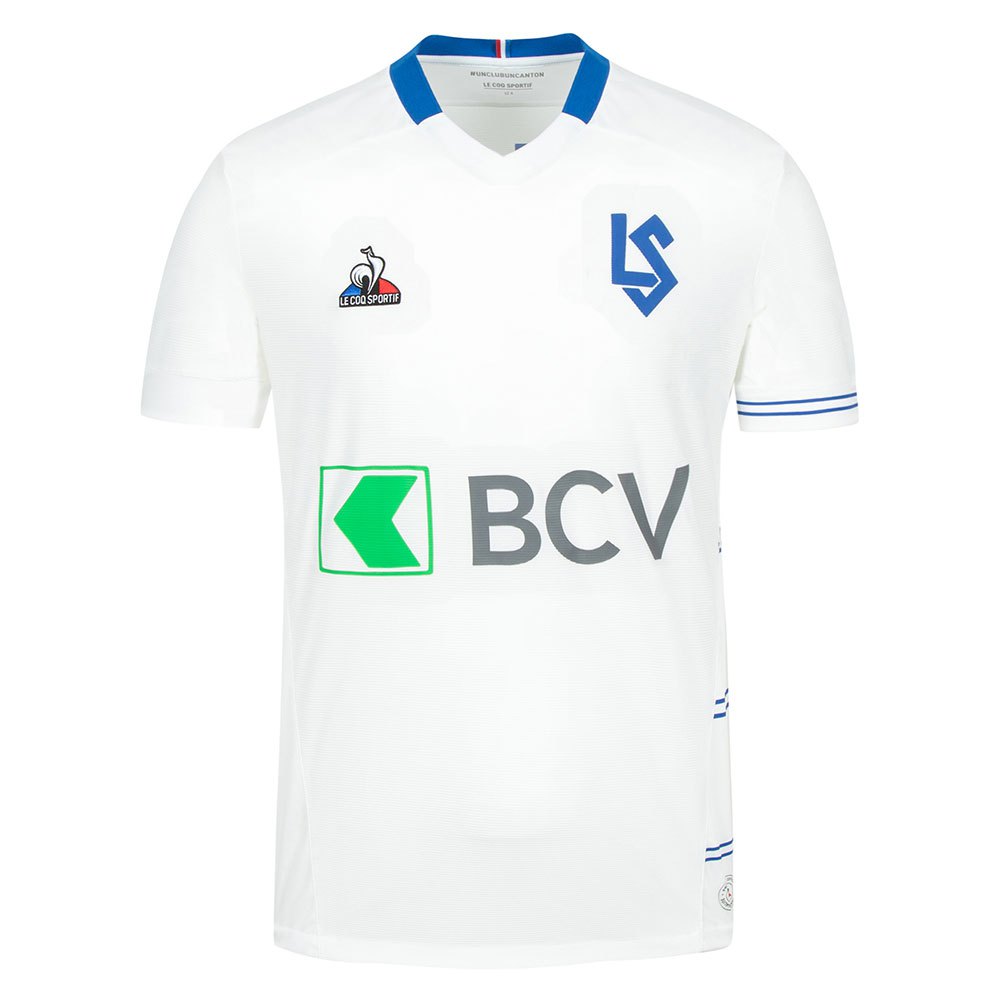 Le Coq Sportif Accueil Sponsor T-shirt Junior Lausanne 10 Years New Optical White