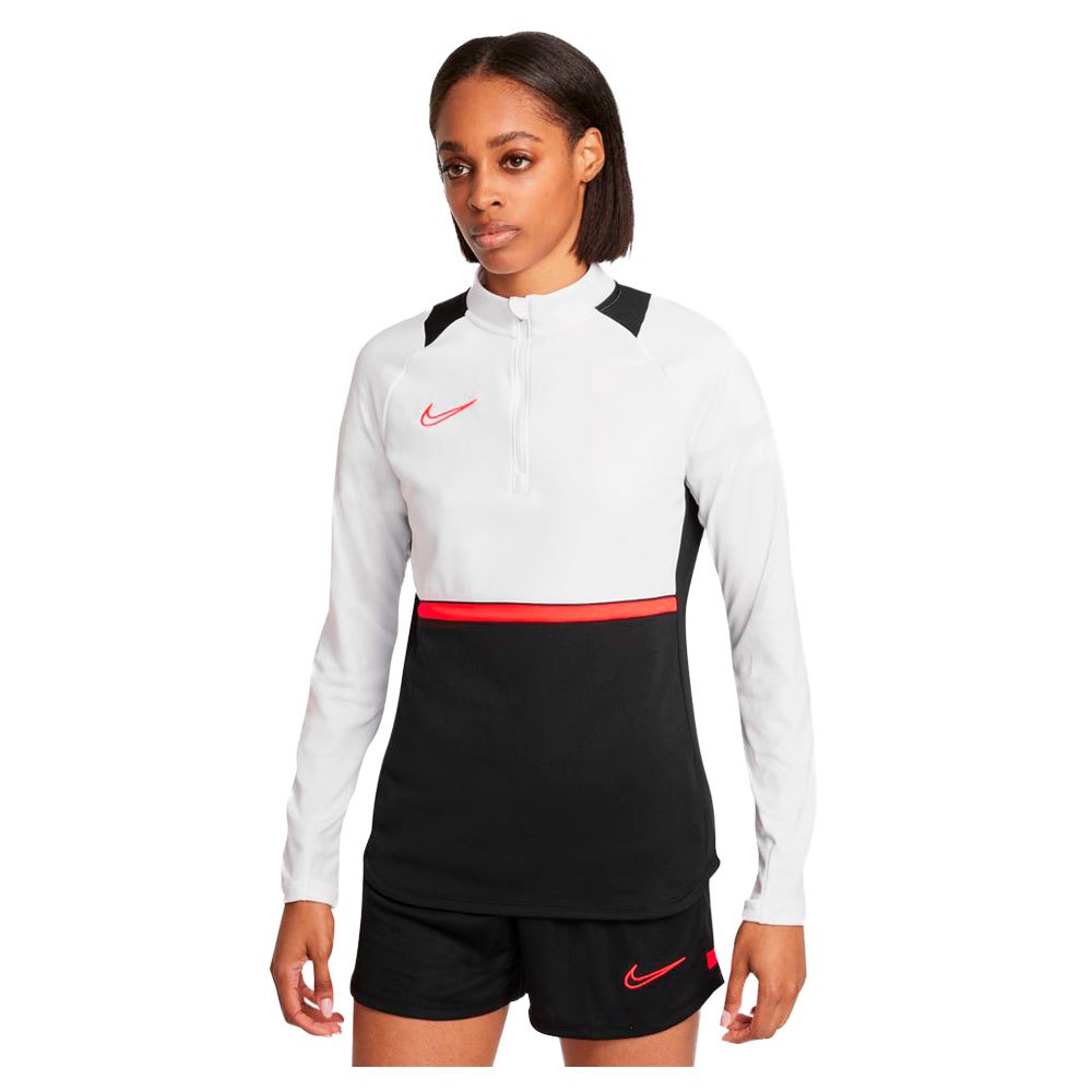 Nike Dri Fit Academy Drill Long Sleeve T-shirt Blanc,Noir M Femme