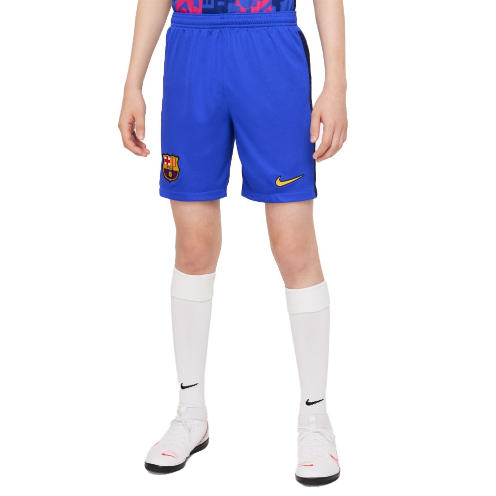 Nike Troisième Fc Barcelona 21/22 Junior Shorts XS Hyper Royal / Varsity Maize