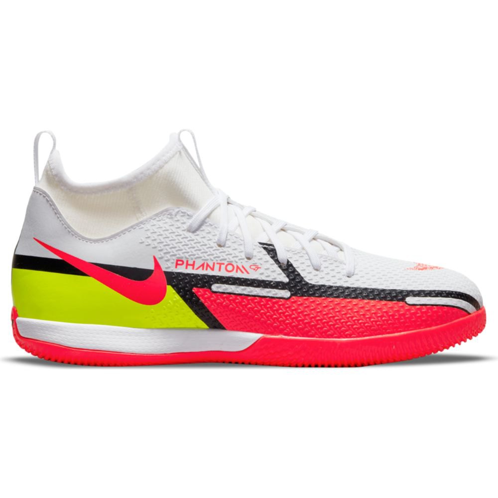 Nike Chaussures Football Salle Phantom Gt2 Academy Df Ic EU 38 White / Bright Crimson-Volt