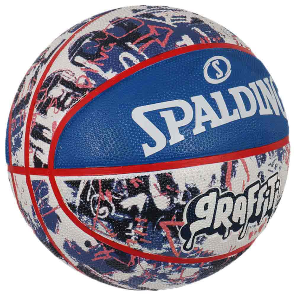 Spalding Blue Red Graffiti Basketball Ball Bleu 7