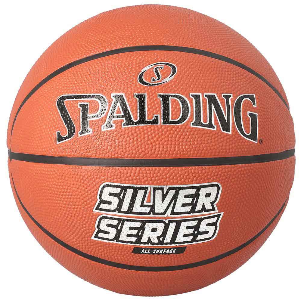 Spalding Silver Series Basketball Ball Orange 6