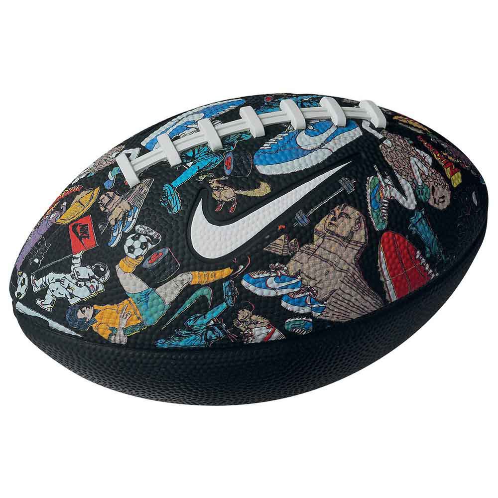 Nike Accessories Ballon De Football Américain Playground Fb Graphic Mini Deflated 5 Black / White