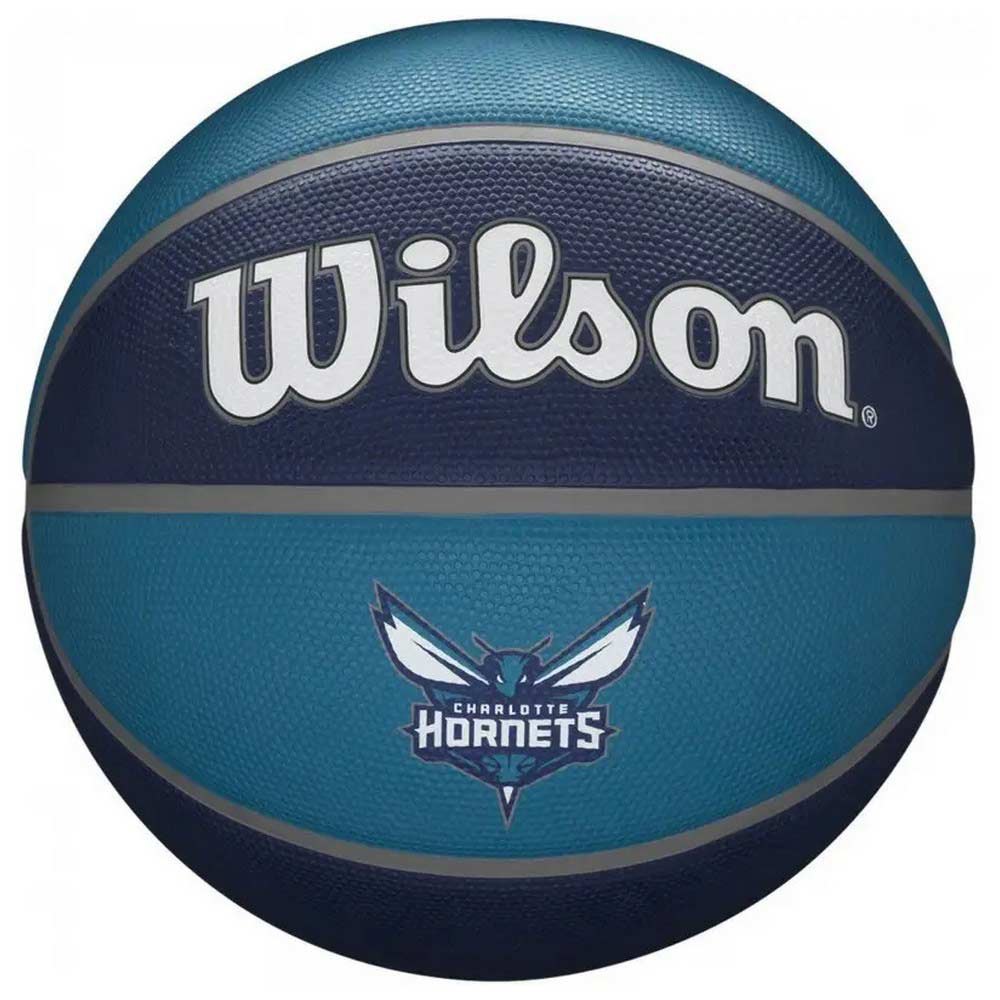 Wilson Nba Team Tribute Hornets Basketball Ball Bleu