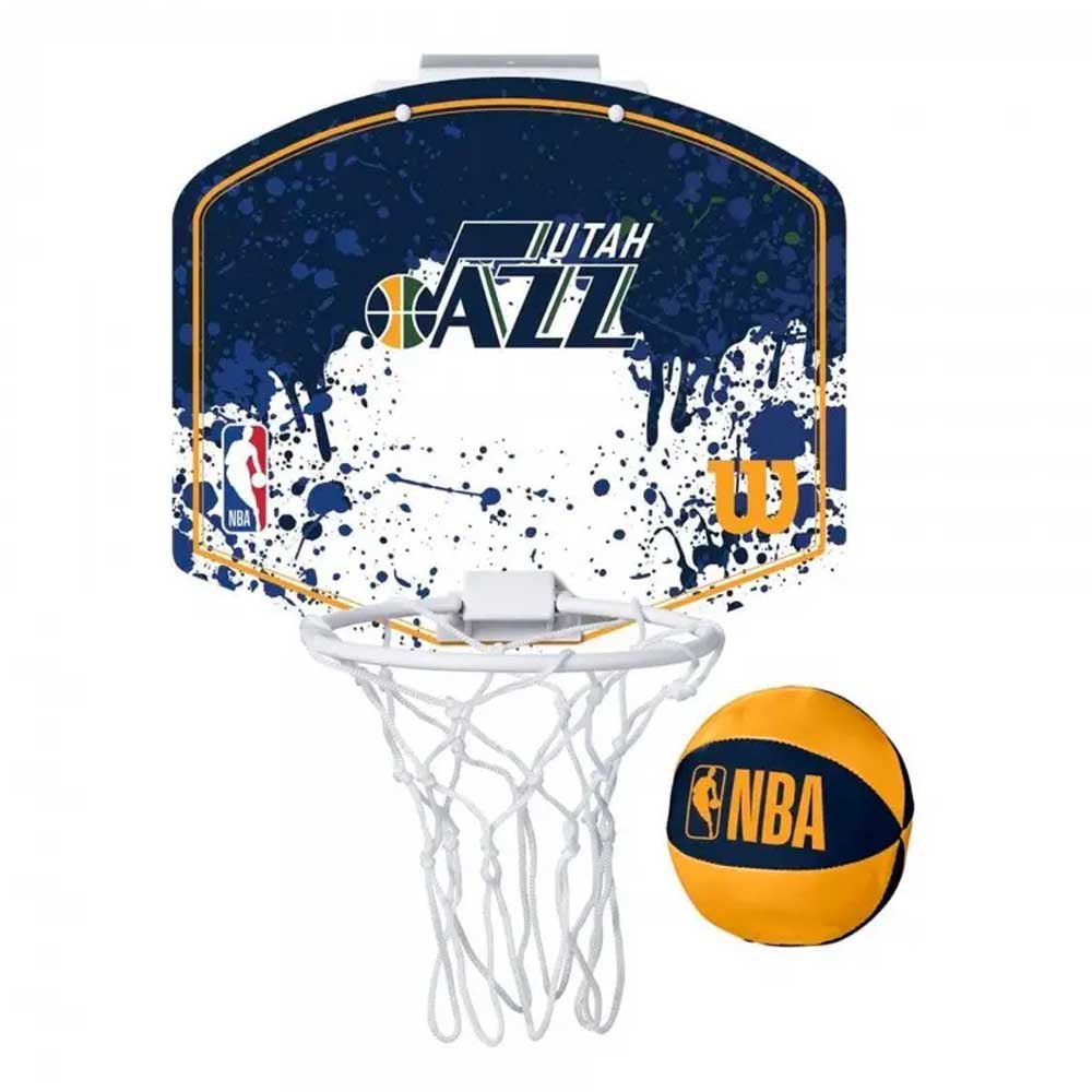 Wilson Ensemble Balle Et Mini Panier De Basket Team Mini Hoop Nba Jazz One Size Multicolour