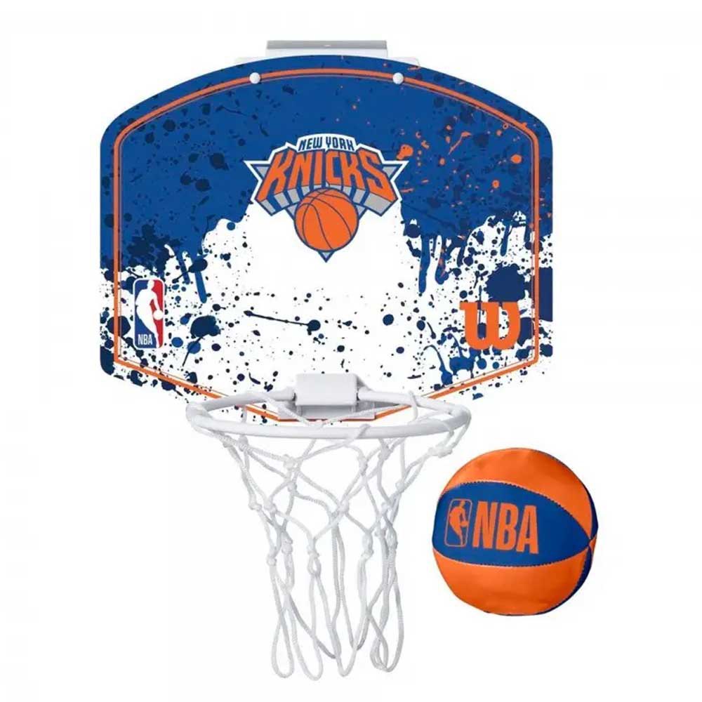 Wilson Team Mini Hoop Nba Knicks Set Ball And Mini Basketball Basket Multicolore