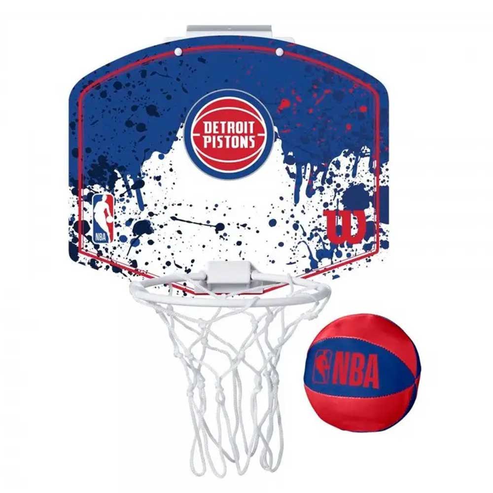 Wilson Ensemble Balle Et Mini Panier De Basket Team Mini Hoop Nba Pistons One Size Multicolour