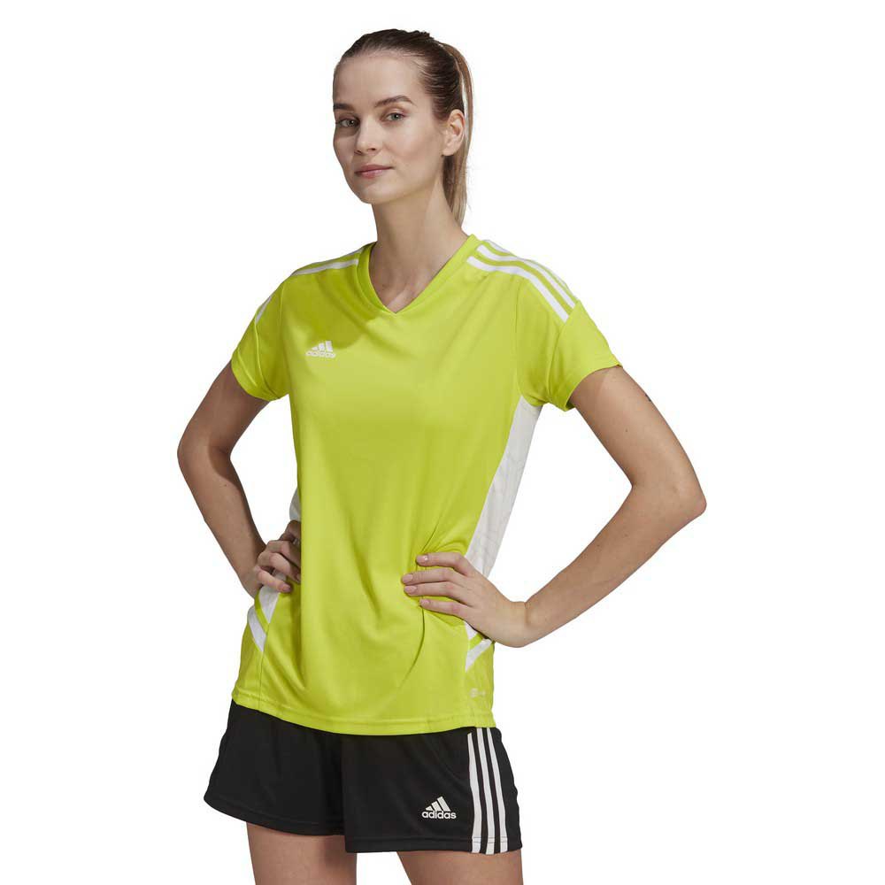 Adidas Condivo 22 Short Sleeve T-shirt Jaune S Femme