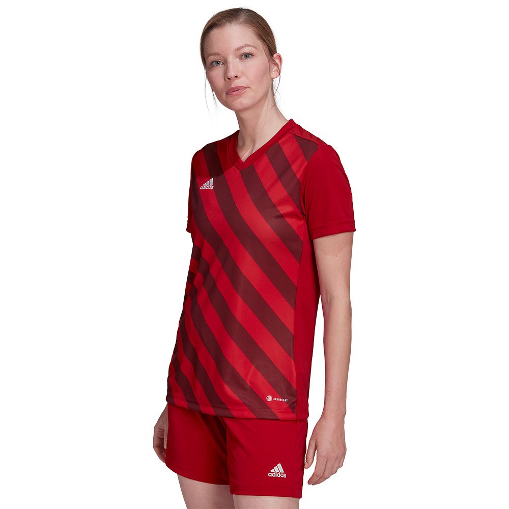 Adidas Entrada 22 Gfx Short Sleeve T-shirt Rouge L Femme