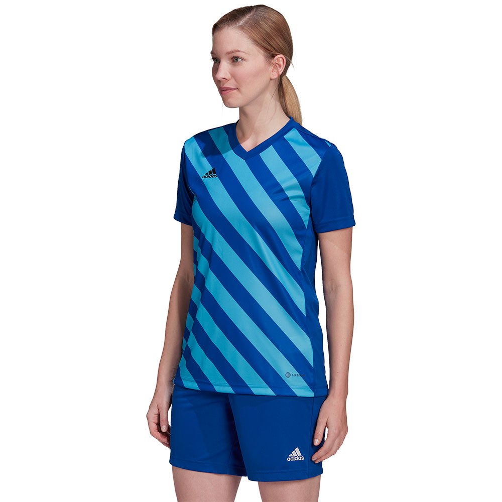 Adidas Entrada 22 Gfx Short Sleeve T-shirt Bleu M Femme