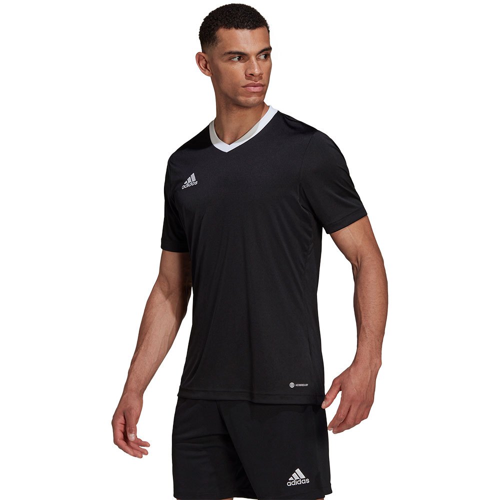 Adidas Entrada 22 Short Sleeve T-shirt Noir L Homme