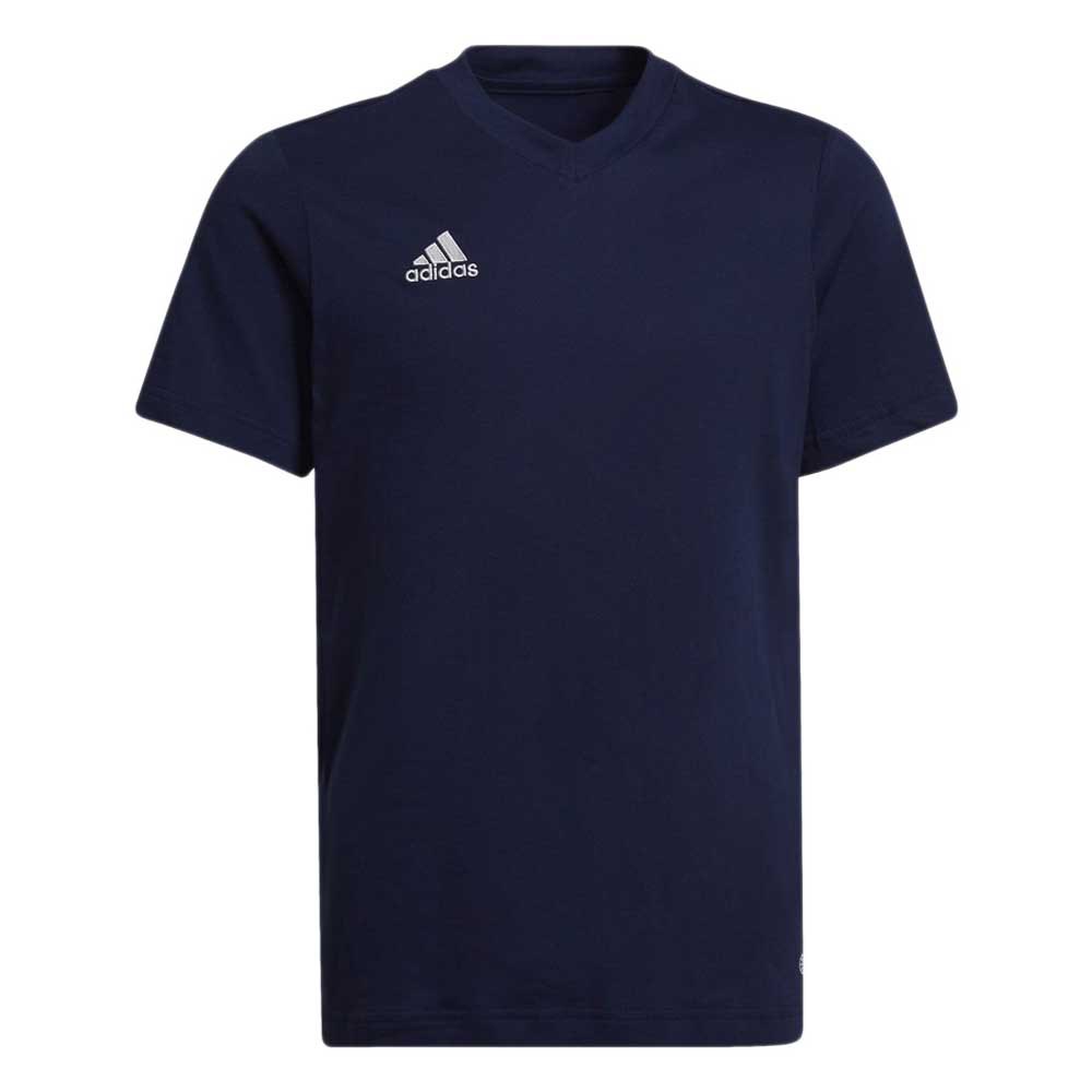 Adidas Badminton Entrada 22 Short Sleeve T-shirt Bleu 13-14 Years Garçon