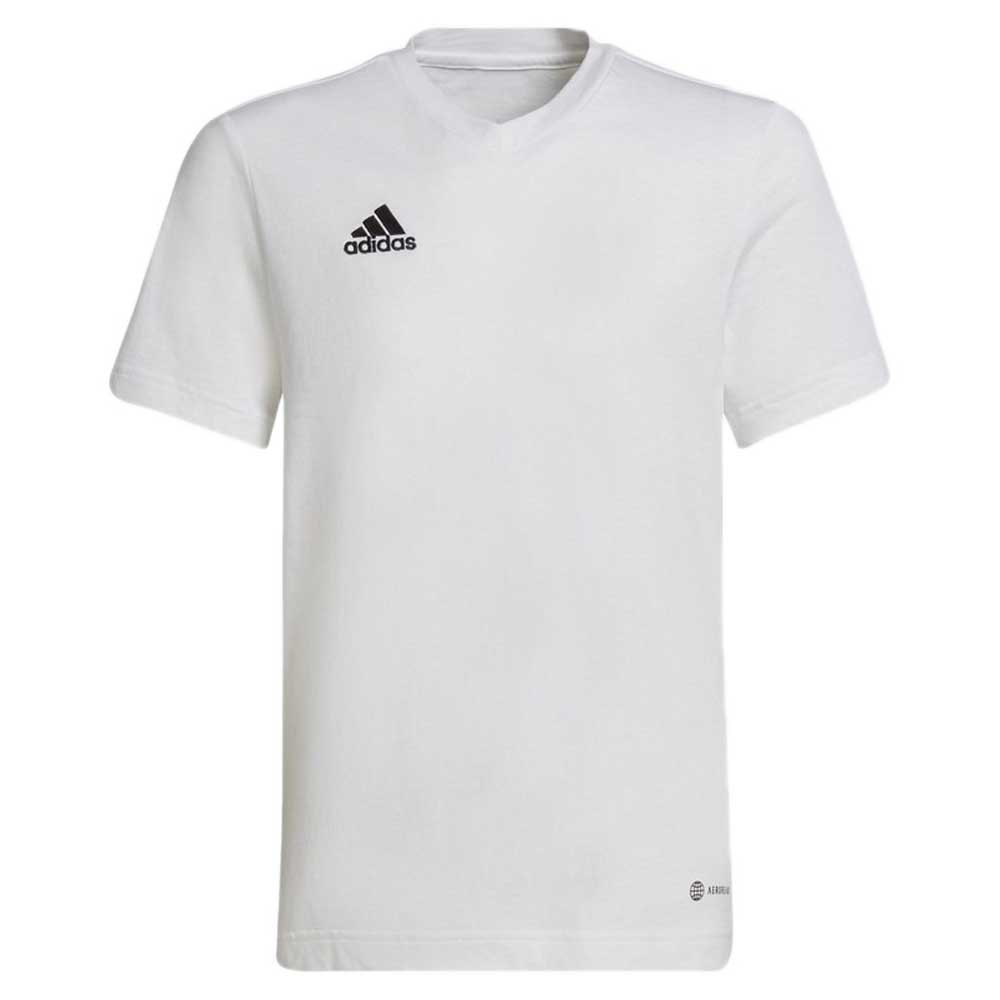 Adidas Badminton Entrada 22 Short Sleeve T-shirt Blanc 13-14 Years
