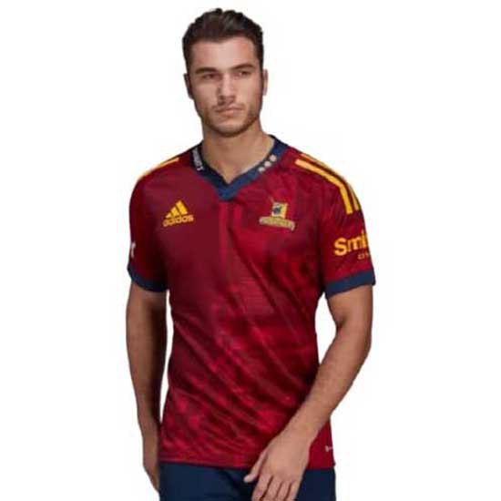 Adidas T-shirt à Manches Courtes Highlanders 22/23 M Team Coll Burgundy 2 / Team Victory Red / Bold Gold / Collegiate Navy