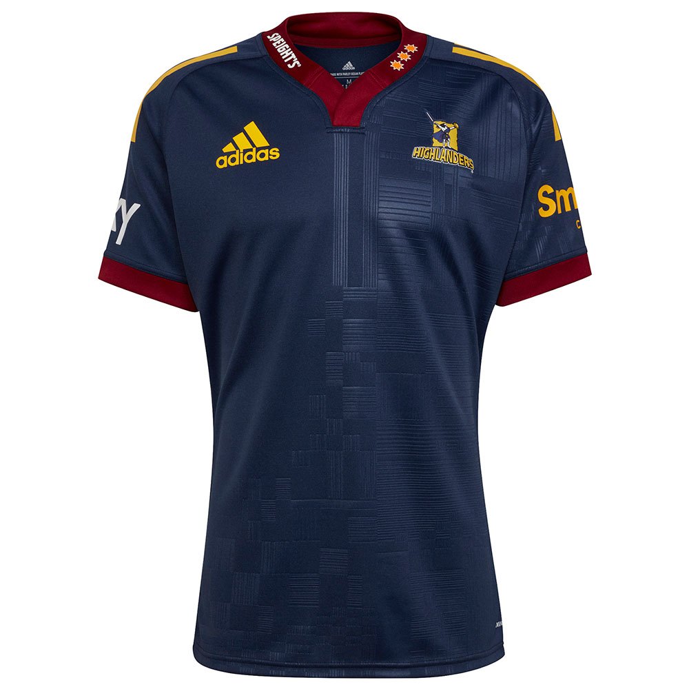 Adidas T-shirt à Manches Courtes Highlanders 22/23 2XL Collegiate Navy / Team Coll Burgundy 2 / Bold Gold
