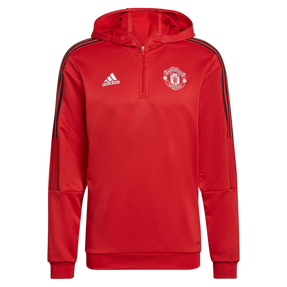 Adidas Manchester United 21/22 Hoodie Rouge L