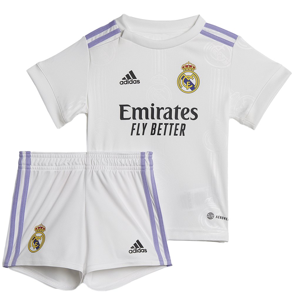 Adidas Real Madrid Baby Kit Set Home 22/23 Blanc 74 cm