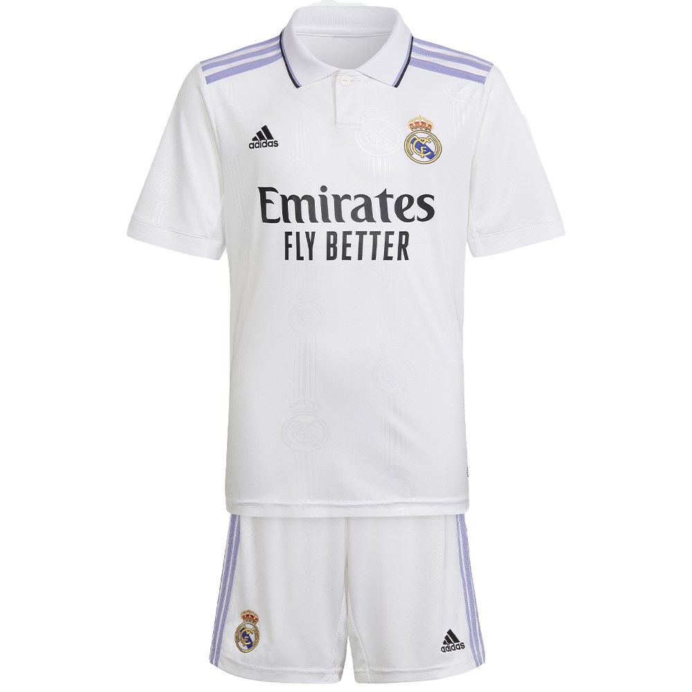 Adidas Real Madrid Mini Kit Set Home 22/23 Blanc 152 cm