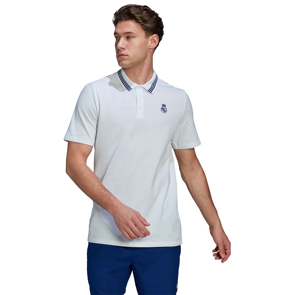 Adidas Real Madrid Q2 22/23 Short Sleeve Polo Blanc L