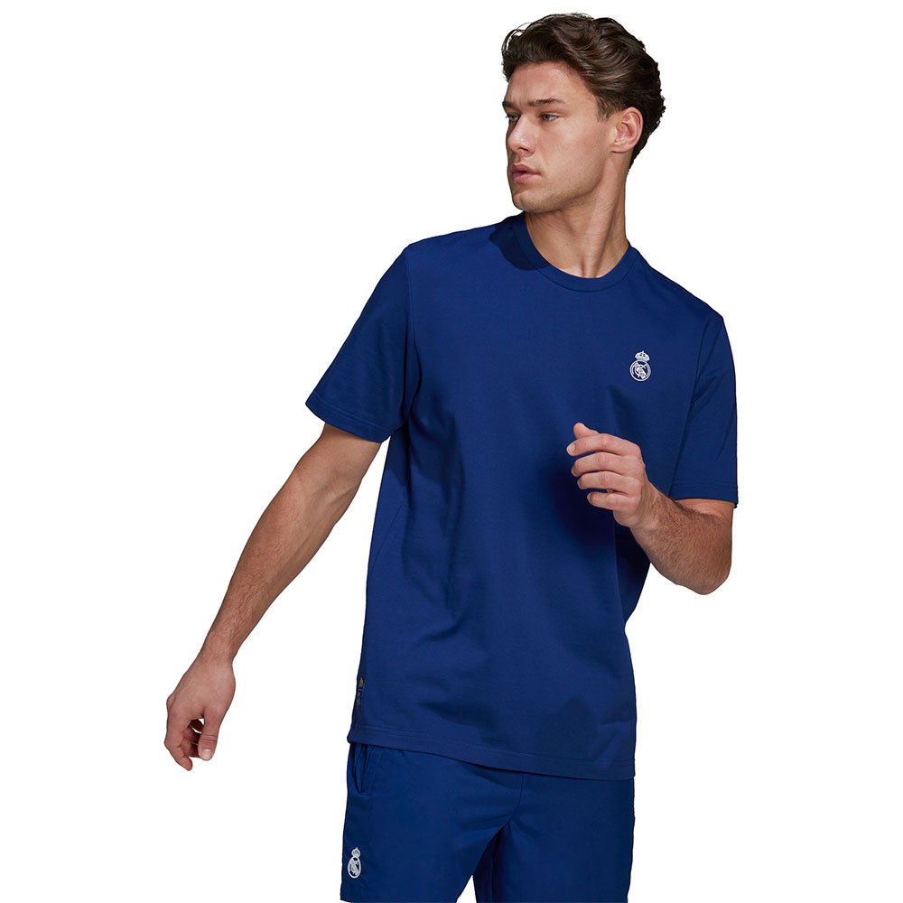 Adidas Real Madrid Q2 Hc 21/22 Short Sleeve T-shirt Bleu L