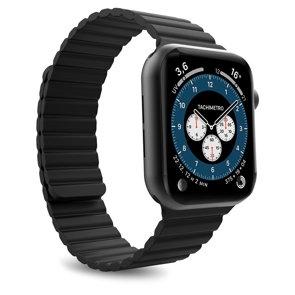 Puro Bande De Silicone Icon Link Pour Apple Watch 38-40 Mm One Size Black
